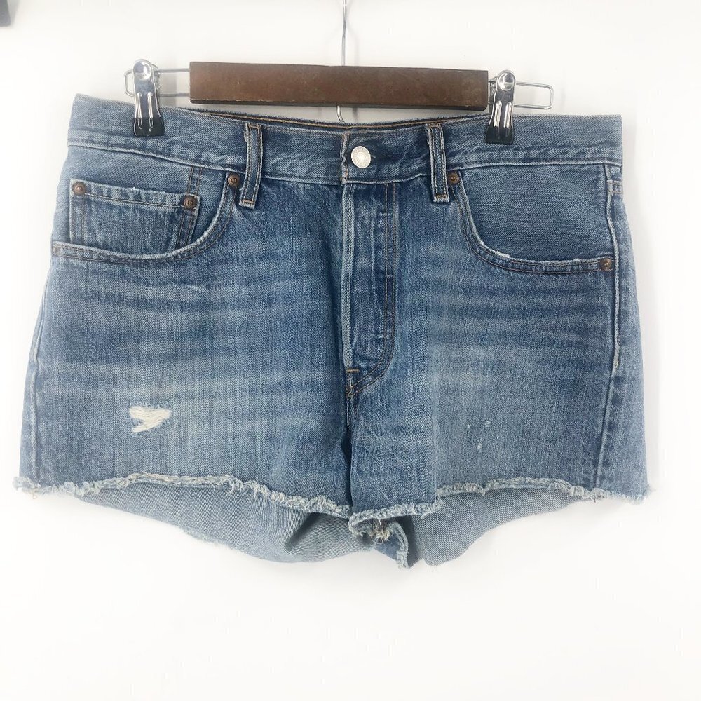 ✅‎ Levi's 501 Button Fly Denim Shorts Size 30